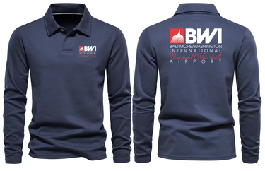 BWI AIRPORT LONG SLEEVE POLO